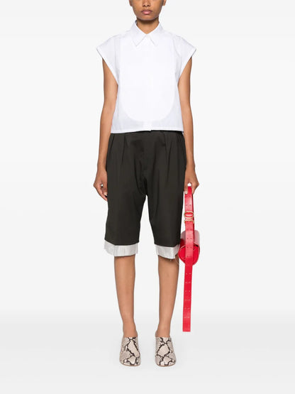 Panel-Detail Sleeveless Shirt