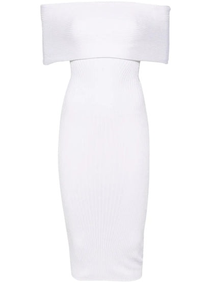 Off-Shoulder Knit Dress