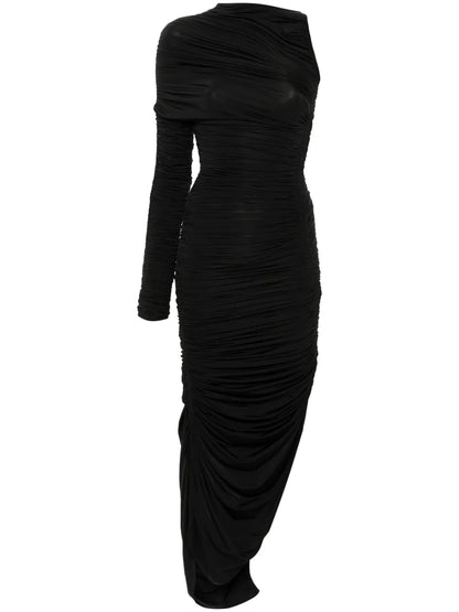 Ruched Asymmetrical Dress