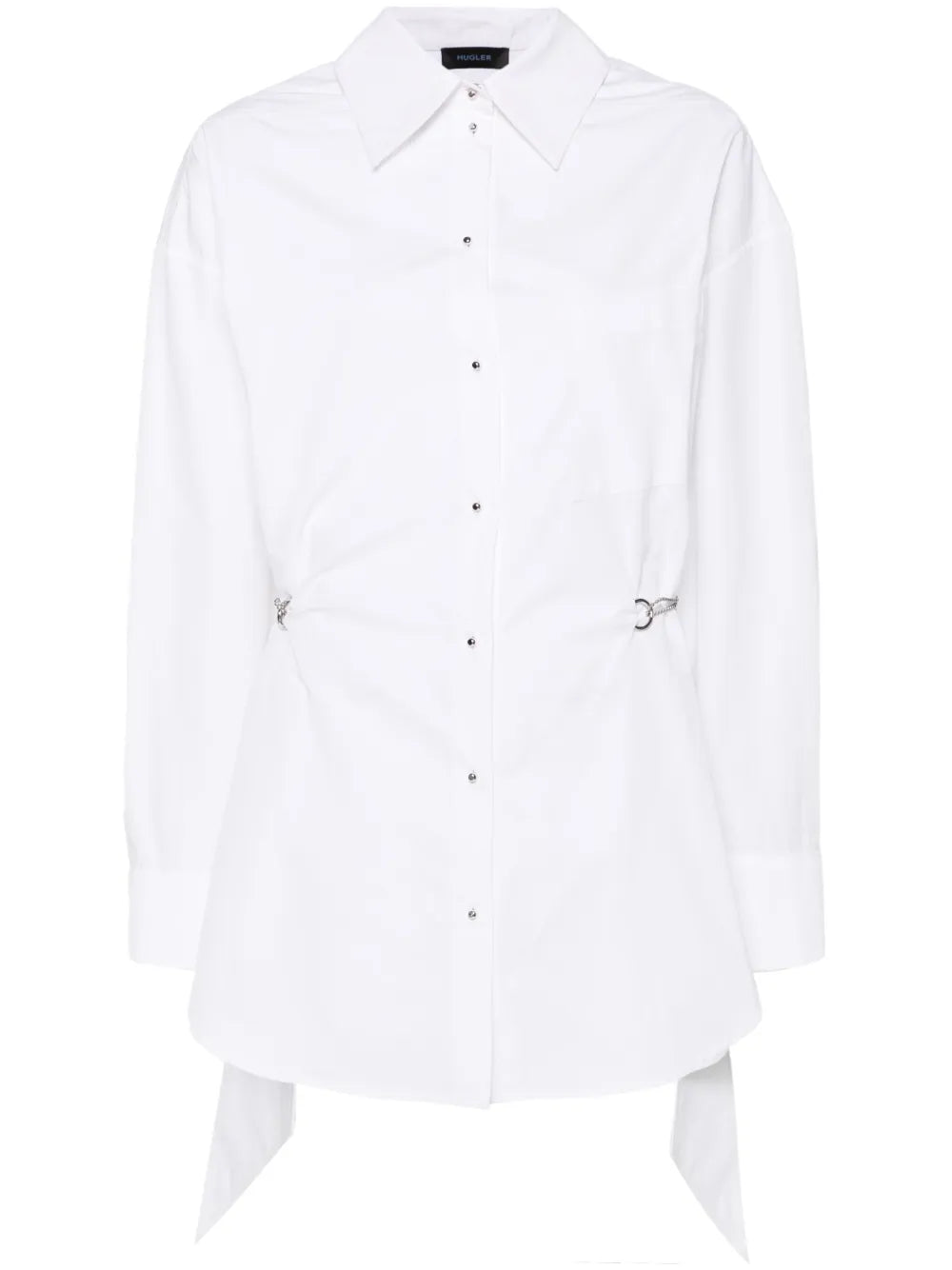 Chain-Detail Shirt Dress