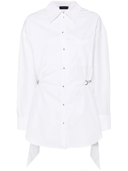 Chain-Detail Shirt Dress