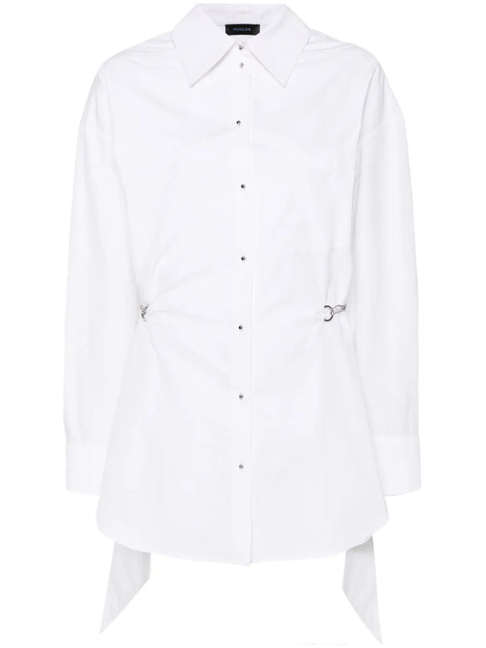 Chain-Detail Shirt Dress