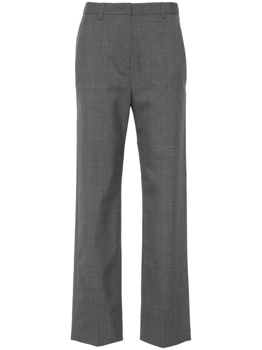 Virgin-Wool Straight Trousers