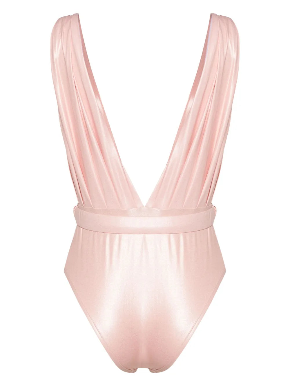 Logo-Embroidered Draped-Detailed Swimsuit