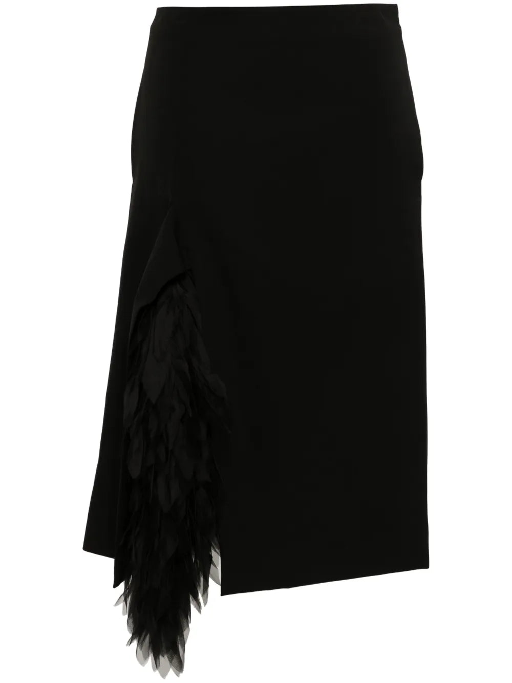 Appliqué-Detailed Midi Skirt