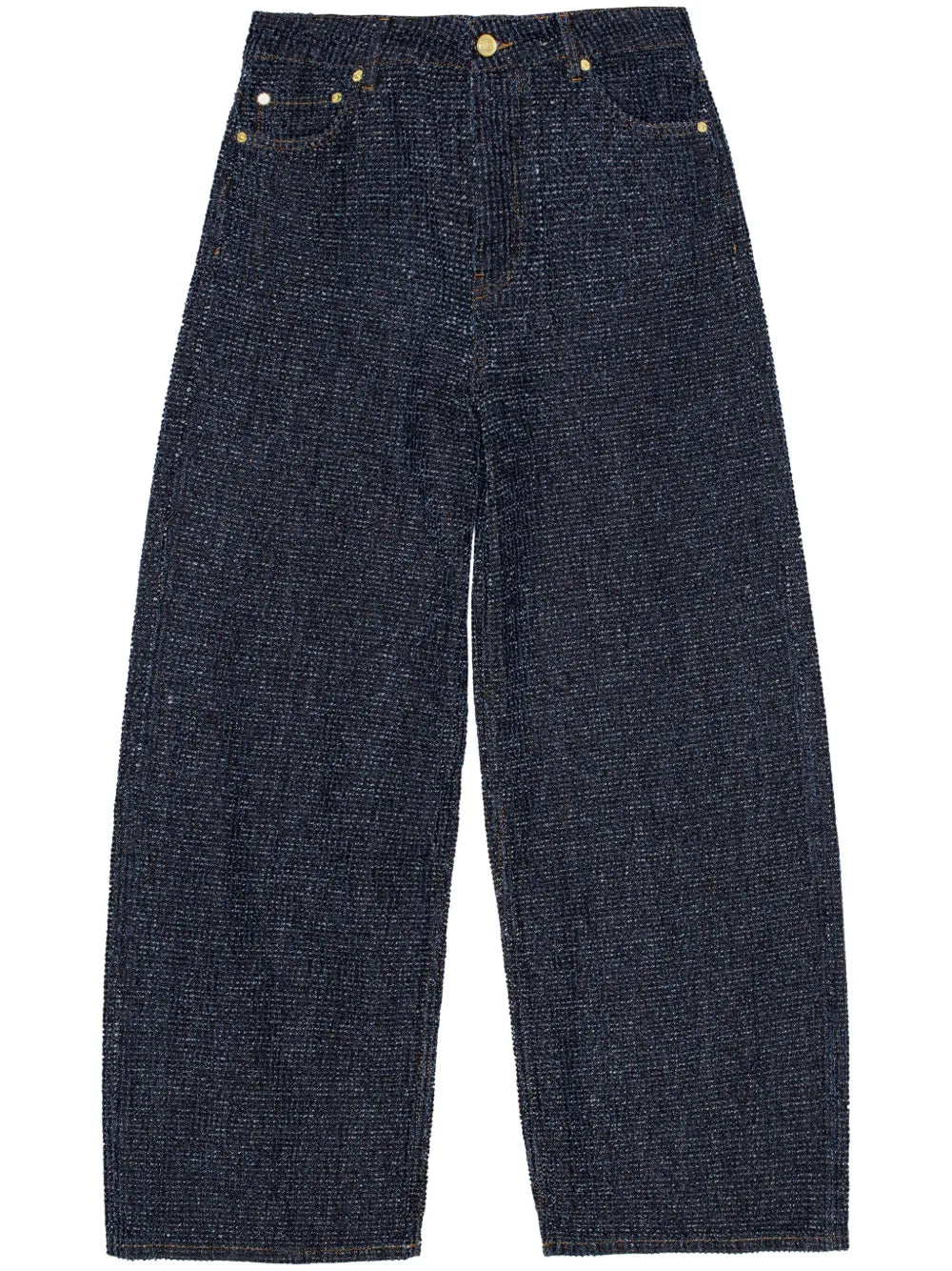 Wide-Leg Denim Trousers