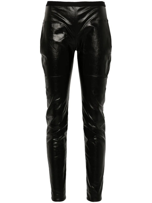 Coated-Finish Leggings