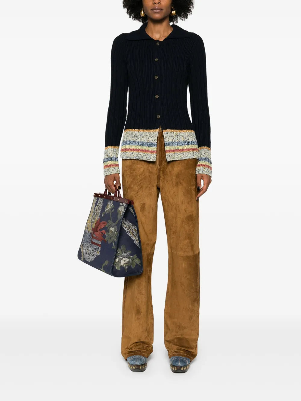 Melany Straight-Leg Trousers