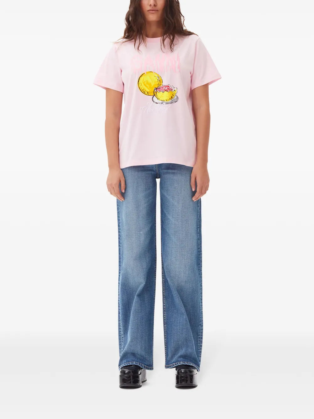 Logo Appliqué Graphic Print T-Shirt
