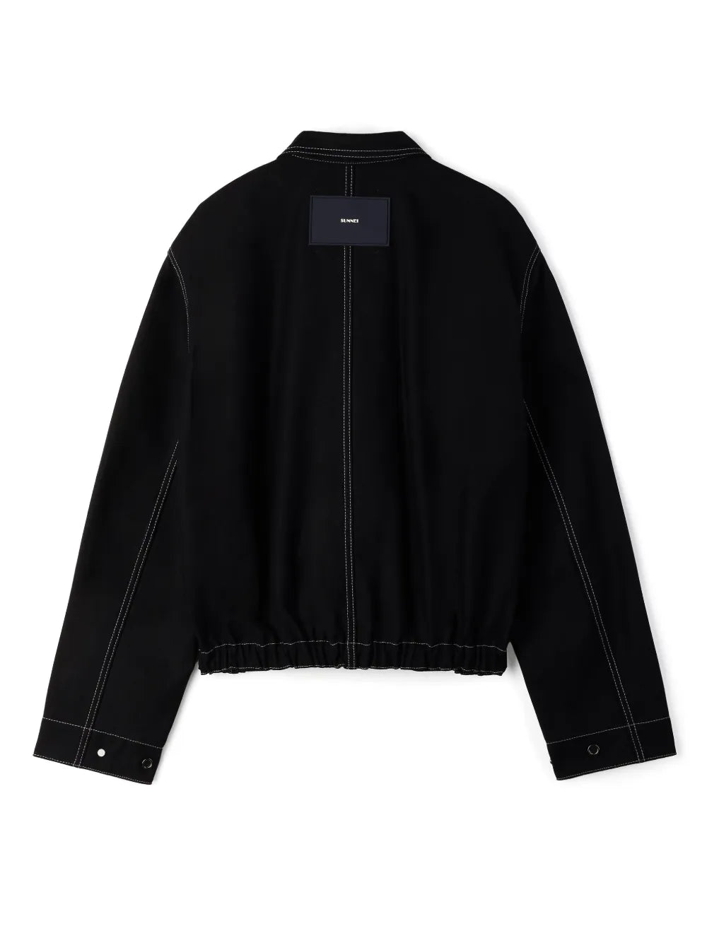 Contrast Stitching Shirt-Jacket