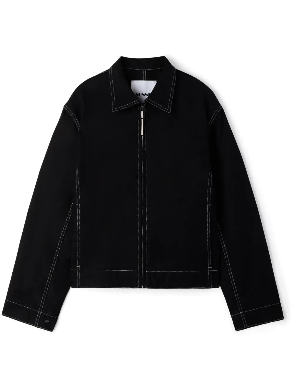 Contrast Stitching Shirt-Jacket