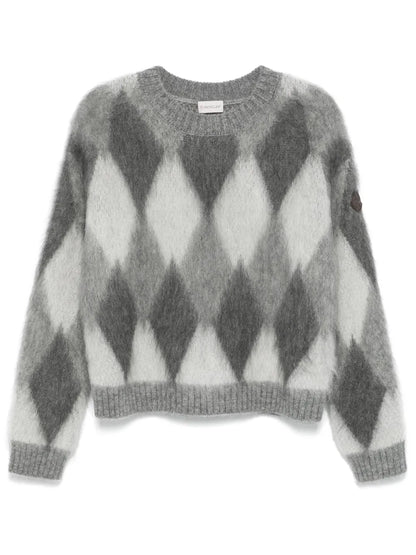Argyle-Check Sweater