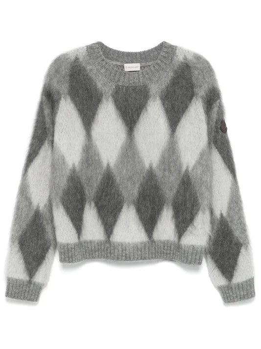 Argyle-Check Sweater