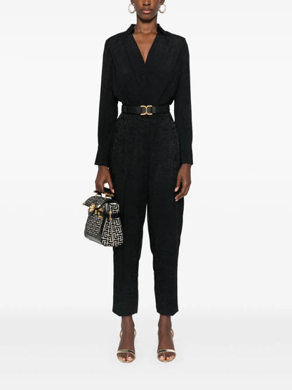 Logo-Jacquard Trousers