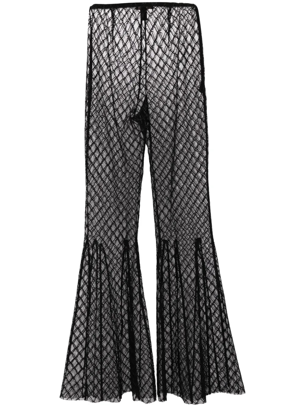 Fluted Flared Trousers