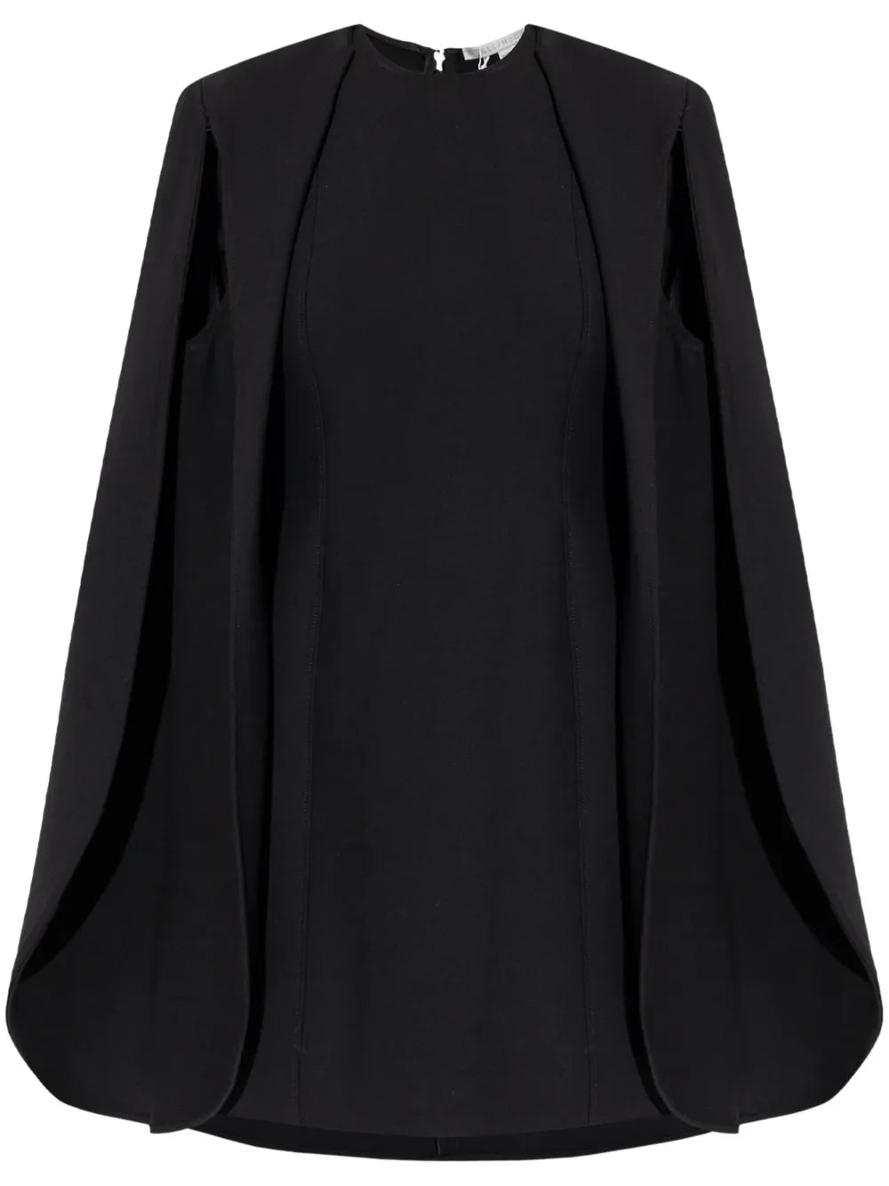 Round-Neck Cape Dress