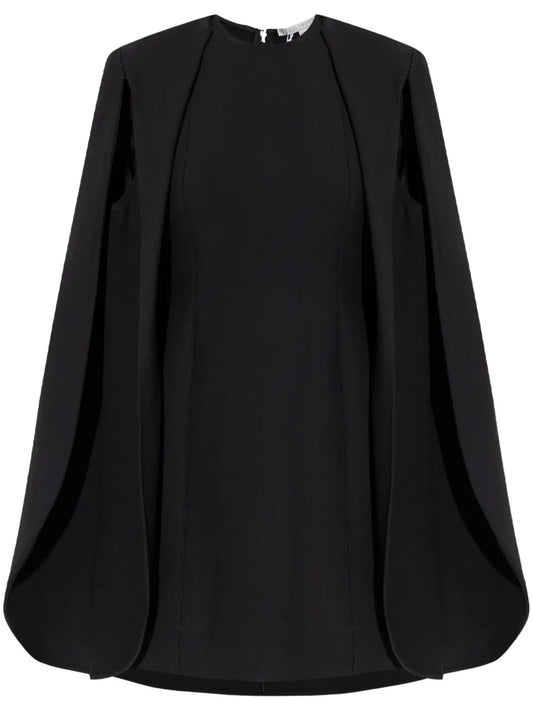 Round-Neck Cape Dress