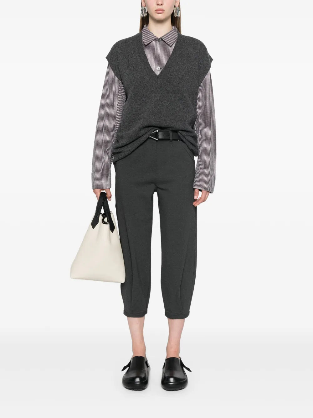 V-Neck Fine-Knit Gilet