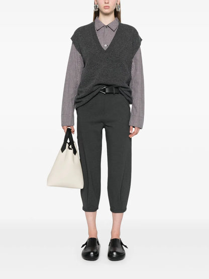 V-Neck Fine-Knit Gilet