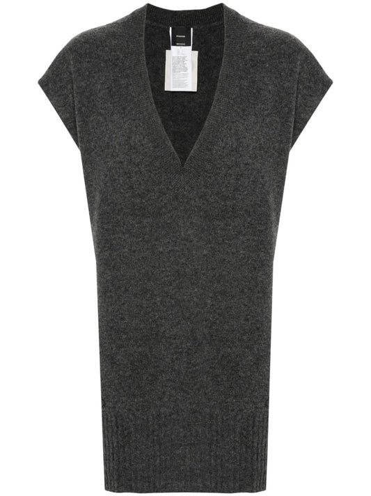 V-Neck Fine-Knit Gilet