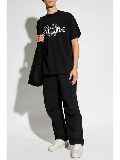 Id Drawstring Straight-Leg Trousers