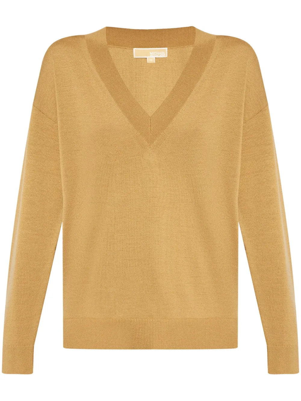 Buttoned Cuffs V-Neck Jumper