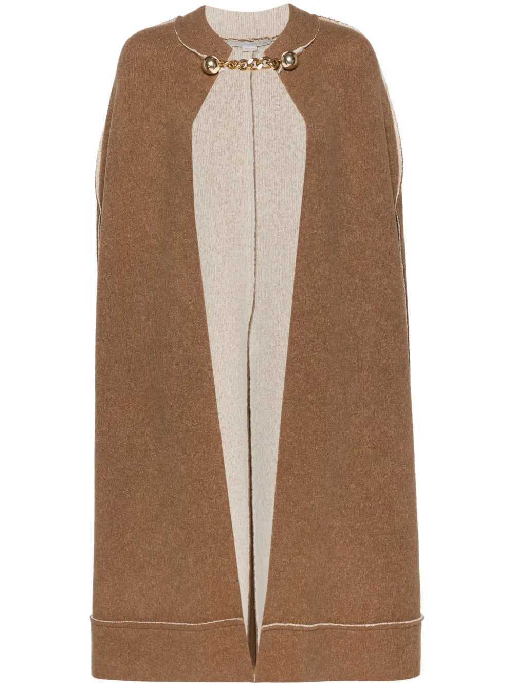 Chain-Link Knitted Cape