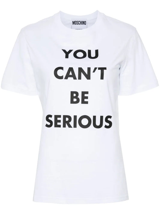 Text-Print Cotton T-Shirt