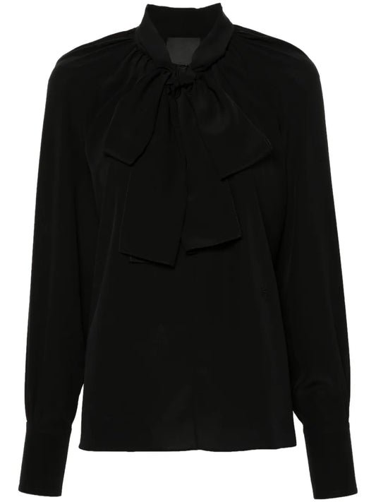 4G Silk Crepe Blouse