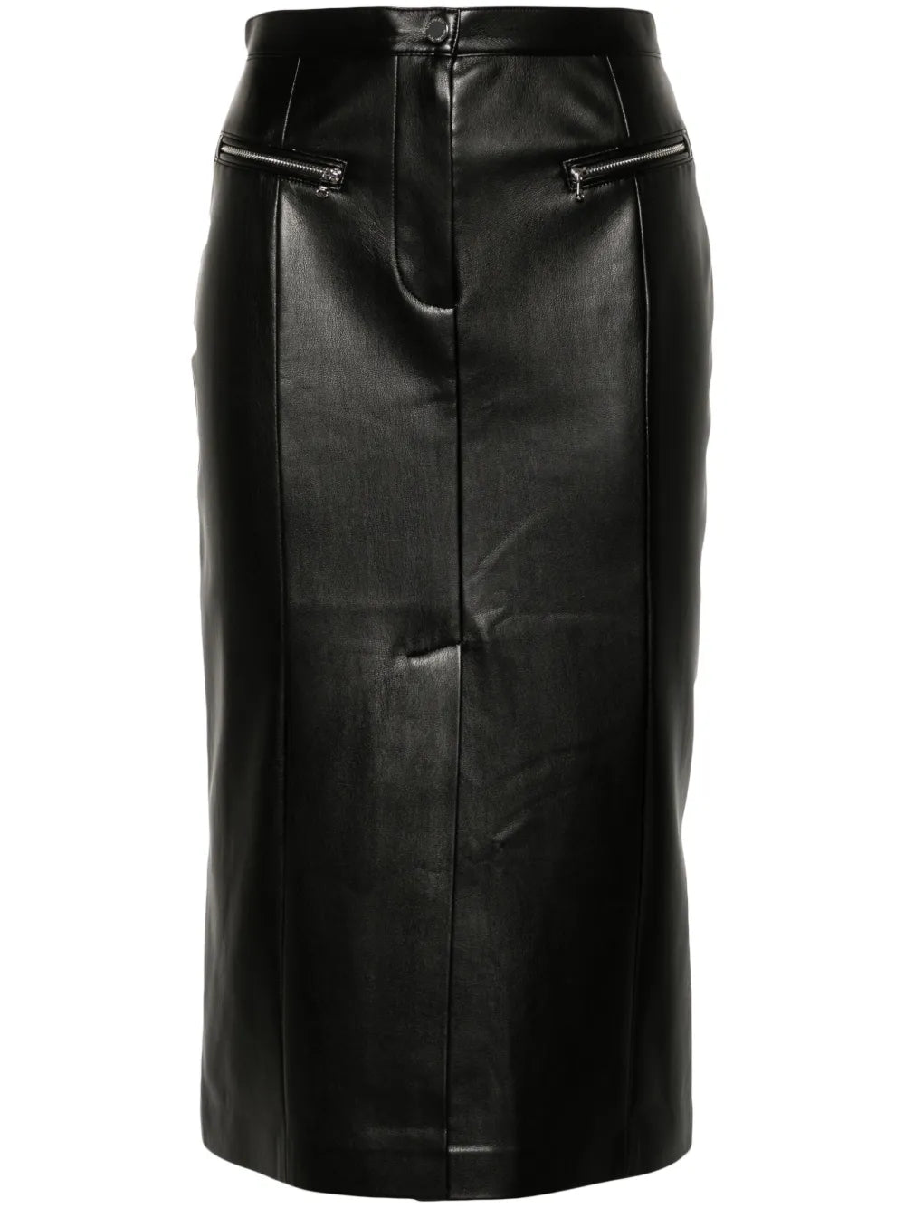 Faux-Leather Pencil Skirt