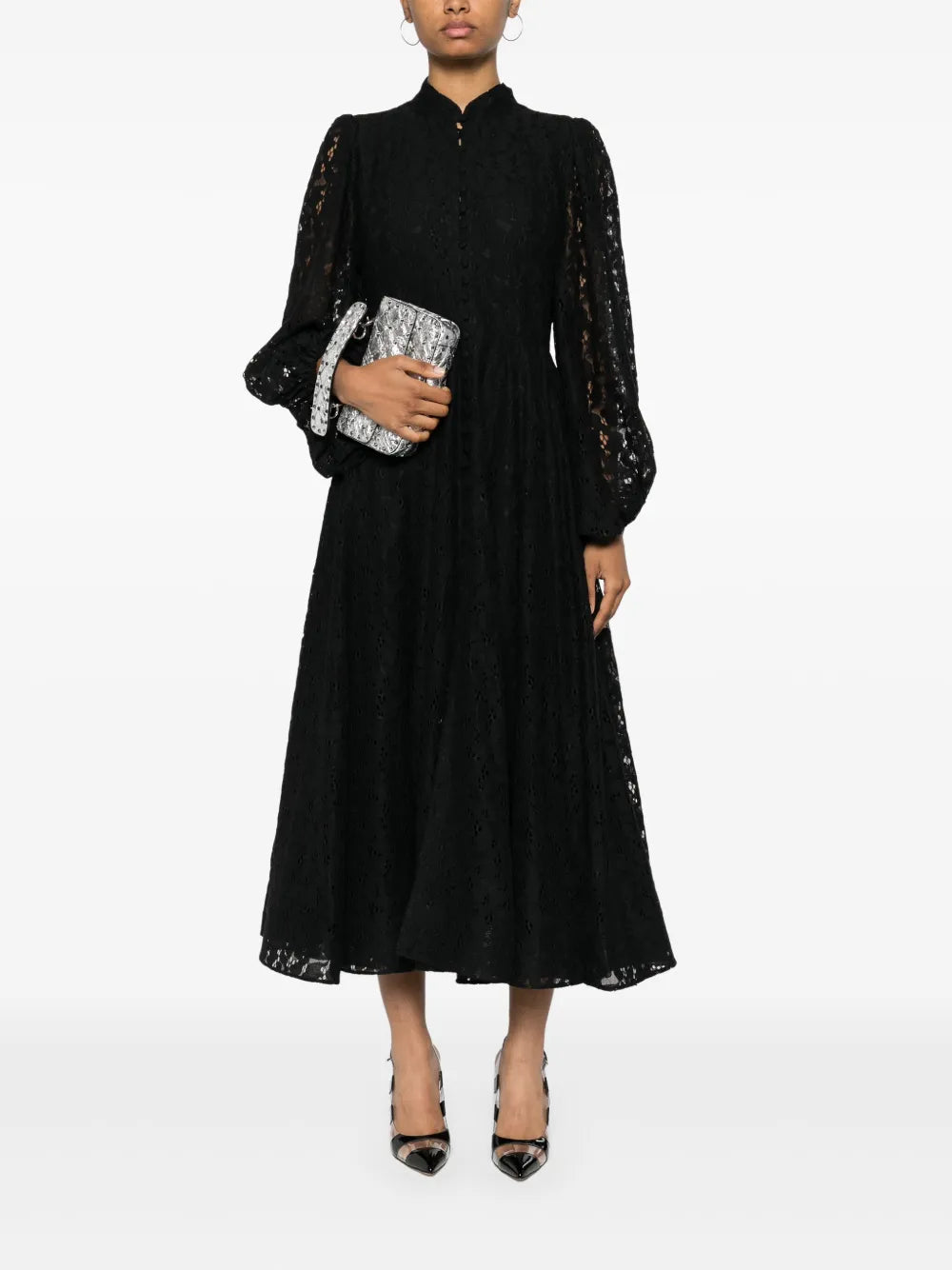 A-Line Lace Maxi Dress