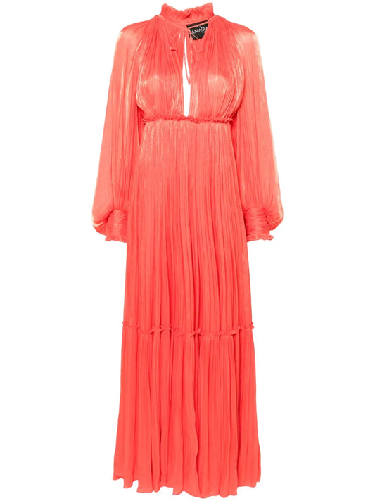 Metallic-Finish Dress