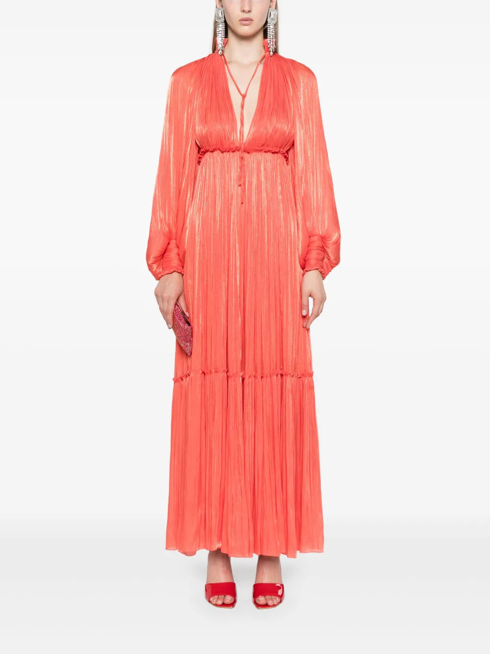 Metallic-Finish Dress