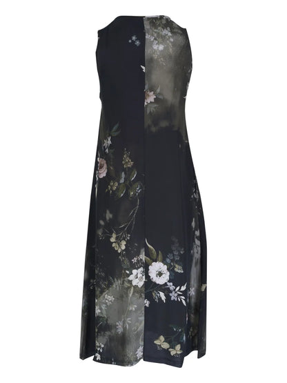 Floral-Print Sleeveless Dress