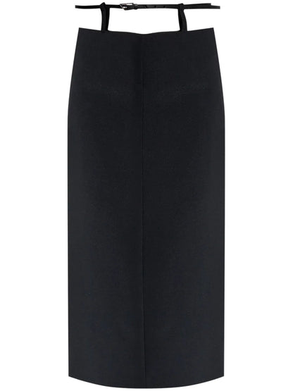Belted Midi Skirt