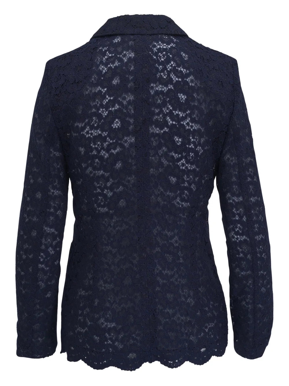 Lace-Panelled Blazer