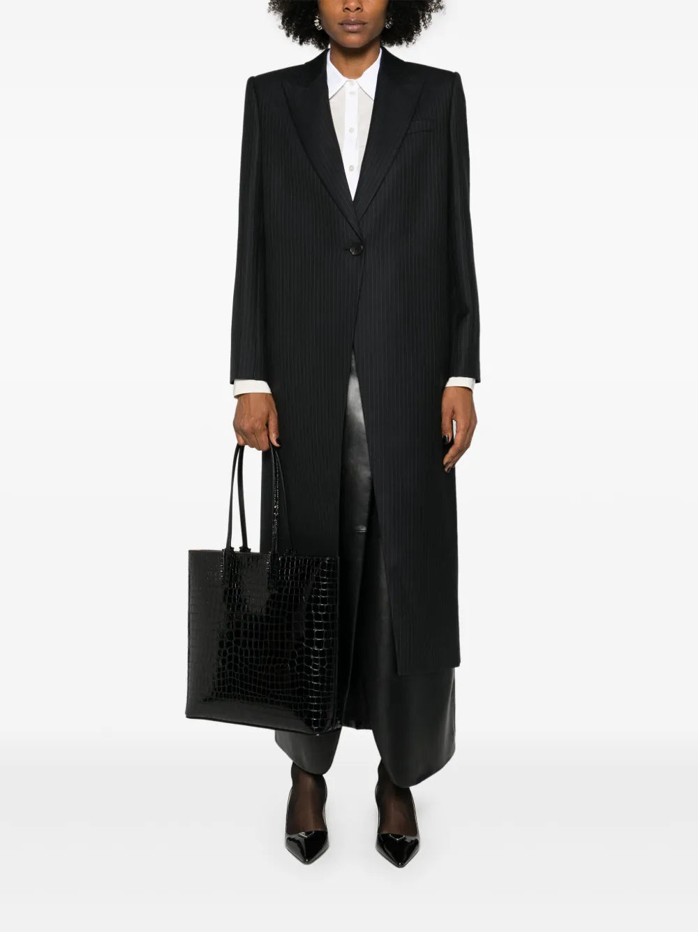 Pinstripe Pattern Coat