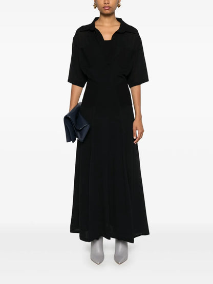 Panelled Knitted Maxi Dress
