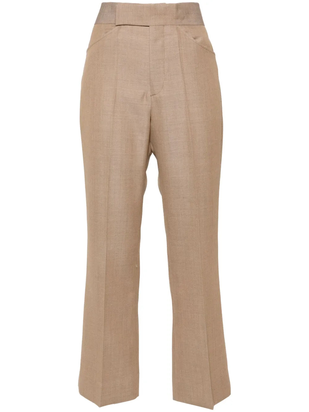 Cropped Flared Trousers