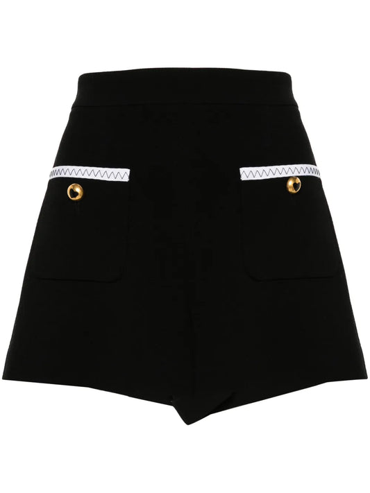 Contrasting-Trim Shorts