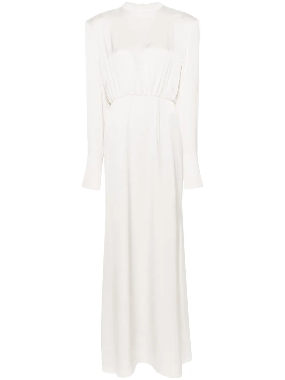 Draped-Detail Silk Gown