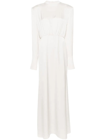 Draped-Detail Silk Gown