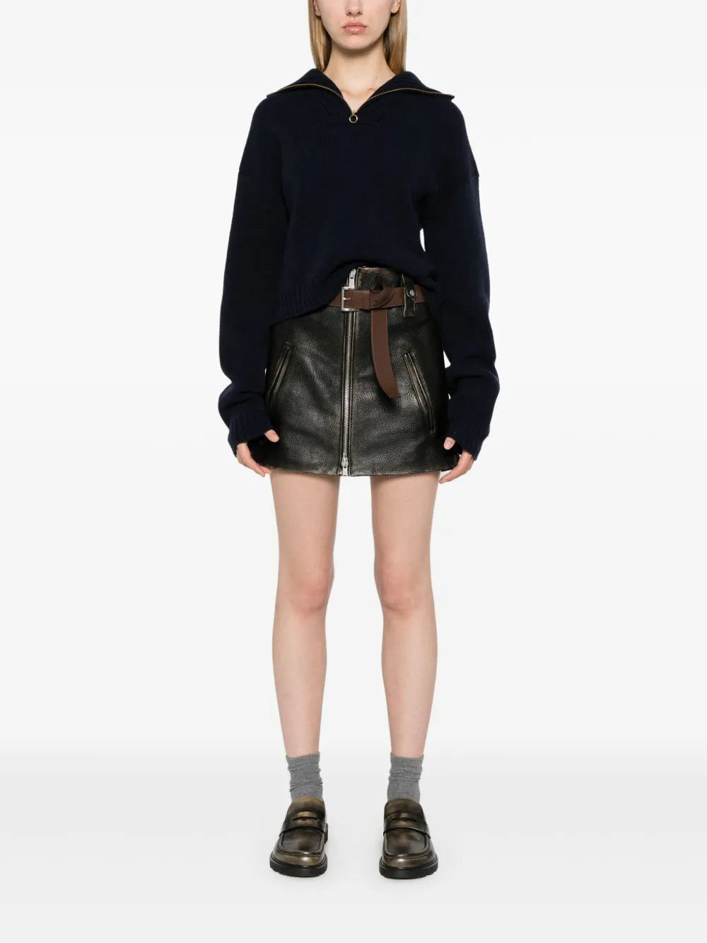 Leather Mini Skirt