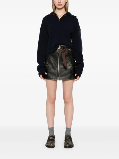 Leather Mini Skirt