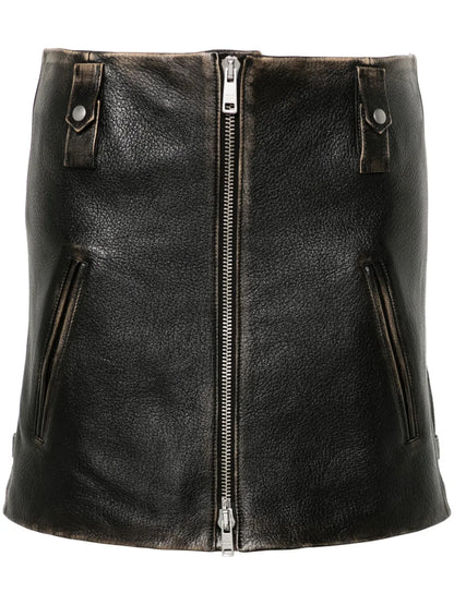 Leather Mini Skirt