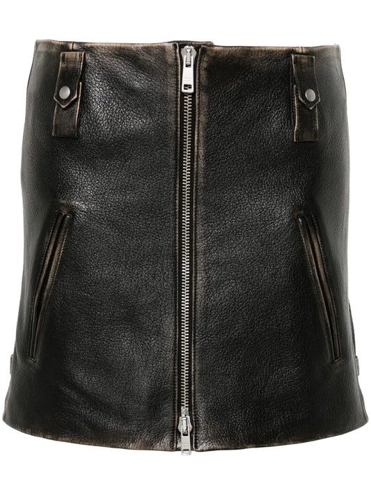 Leather Mini Skirt