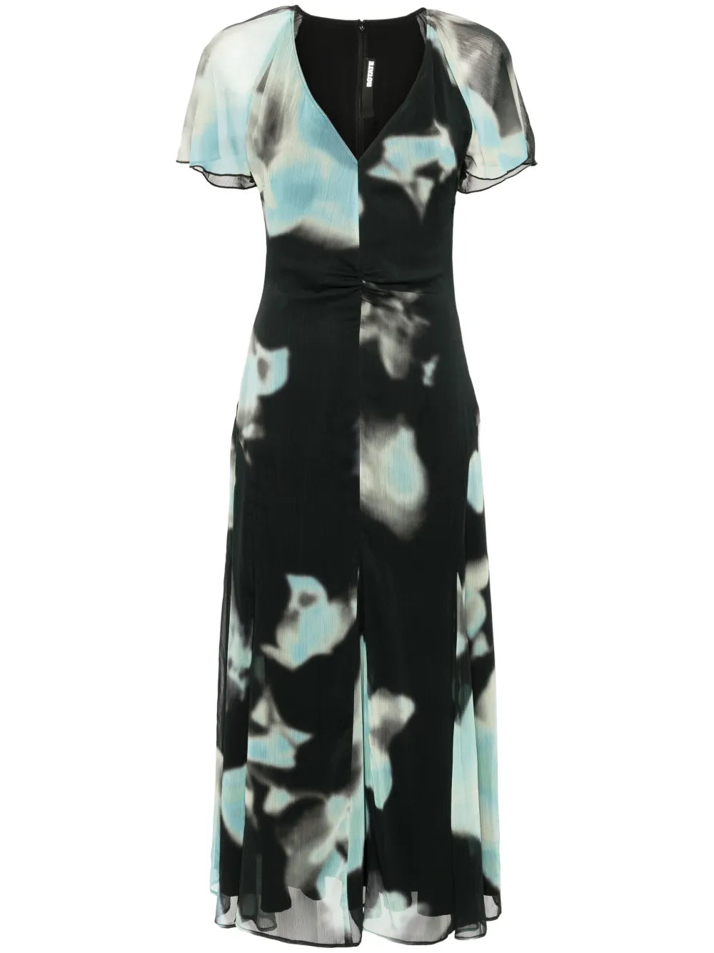 Printed Chiffon Maxi Dress
