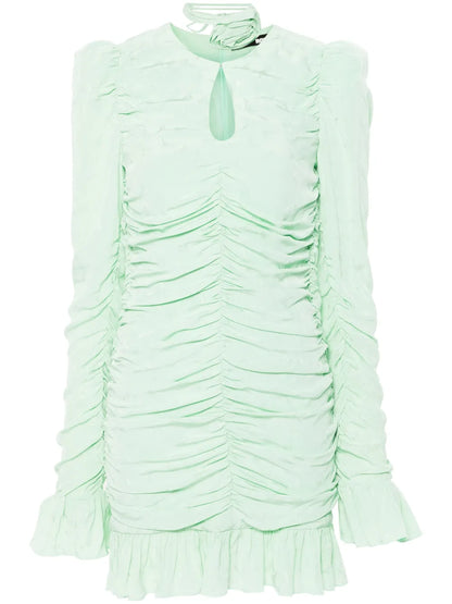 Rose-Belt Mini Dress