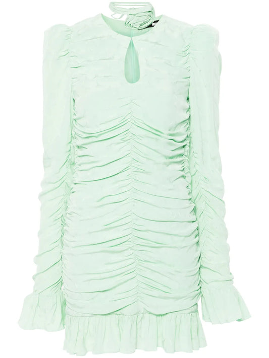 Rose-Belt Mini Dress