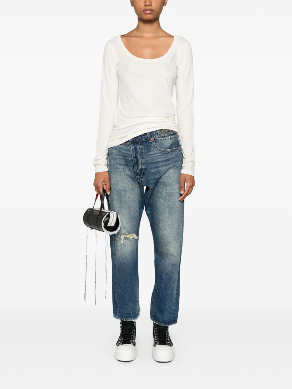 Scoop-Neck Cotton T-Shirt